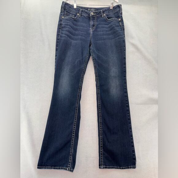 Women’s Silver Suki High Slim Boot Cut Denim Jeans W33/L33 - Picture 1 of 5